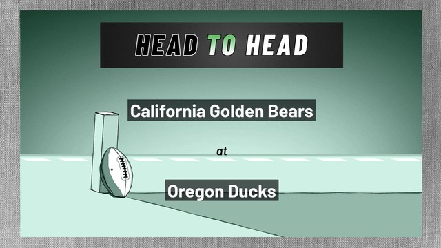 California Golden Bears at Oregon Ducks: Over/Under