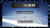 Los Angeles Rams at New York Giants: Moneyline