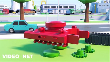 Let's assemble the excavator - Diggers cartoon for kids - Construction Animation for Babies