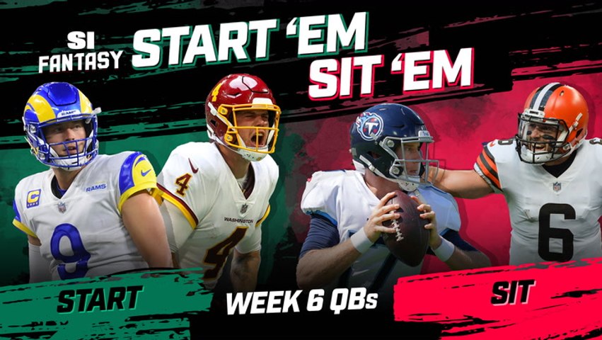 Week 6 Start 'Em or Sit 'Em: Quarterbacks - video Dailymotion