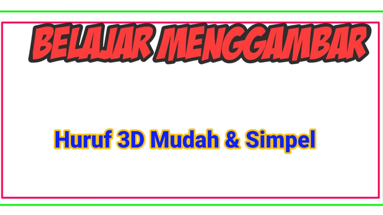 Easiest to Learn 3 Dimensional Art Letters | Easy And Simple