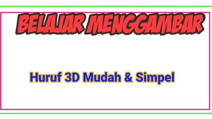 Easiest to Learn 3 Dimensional Art Letters | Easy And Simple