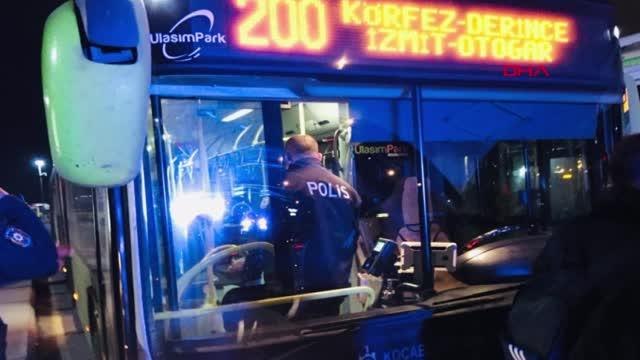 OTOBÜSTEN İNMEYEN KORONAVİRÜS HASTASI KADINI POLİS İNDİRDİ