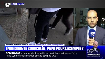 Enseignante bousculée: "L'élève n'avait aucunement l'intention de blesser sa prof", selon son avocat