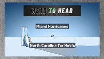Miami Hurricanes at North Carolina Tar Heels: Spread