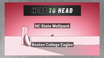 NC State Wolfpack at Boston College Eagles: Over/Under