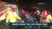 Tabrakan Minibus Dengan Truk di Tol Cipali Tewaskan Satu Orang Korban, 9 Orang Terluka!