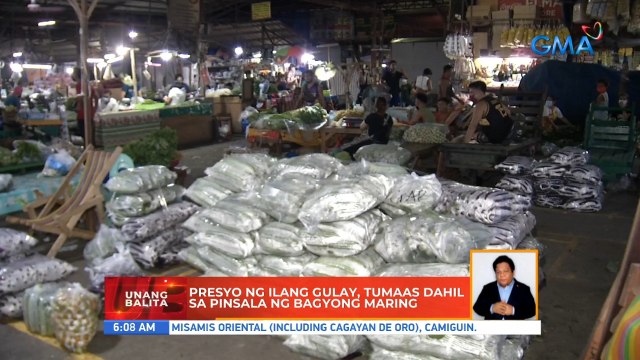 Presyo ng ilang gulay, tumaas dahil sa pinsala ng bagyong Maring | UB