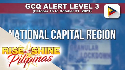 Ilang lugar sa bansa, isasailalim sa panibagong quarantine classification simula Oct. 16