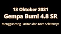 INDONESIA BERGETAR !! GEMPA BUMI 13 OKTOBER 2021 MENGGUNCANG PACITAN TERASA SAMPAI YOGYAKARTA #gempa