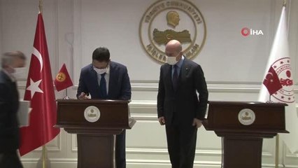 Bakan Soylu, Kırgızistan Acil Durumlar Bakanı Boobek Azikeev'i kabul etti