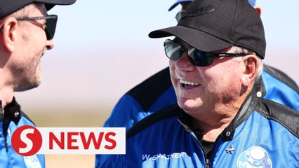 William Shatner completes 'profound' space voyage