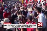 Pedro Castillo recibió sueldo completo a pesar de que prometió que viviría con sueldo de maestro