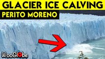 'Massive chunks of ice BREAKING OFF the world-famous Perito Moreno Glacier '