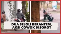 Dua Sejoli Berantem di Pinggir Jalan, Aksi Si Cowok Angkat Kekasihnya ke Motor Disorot