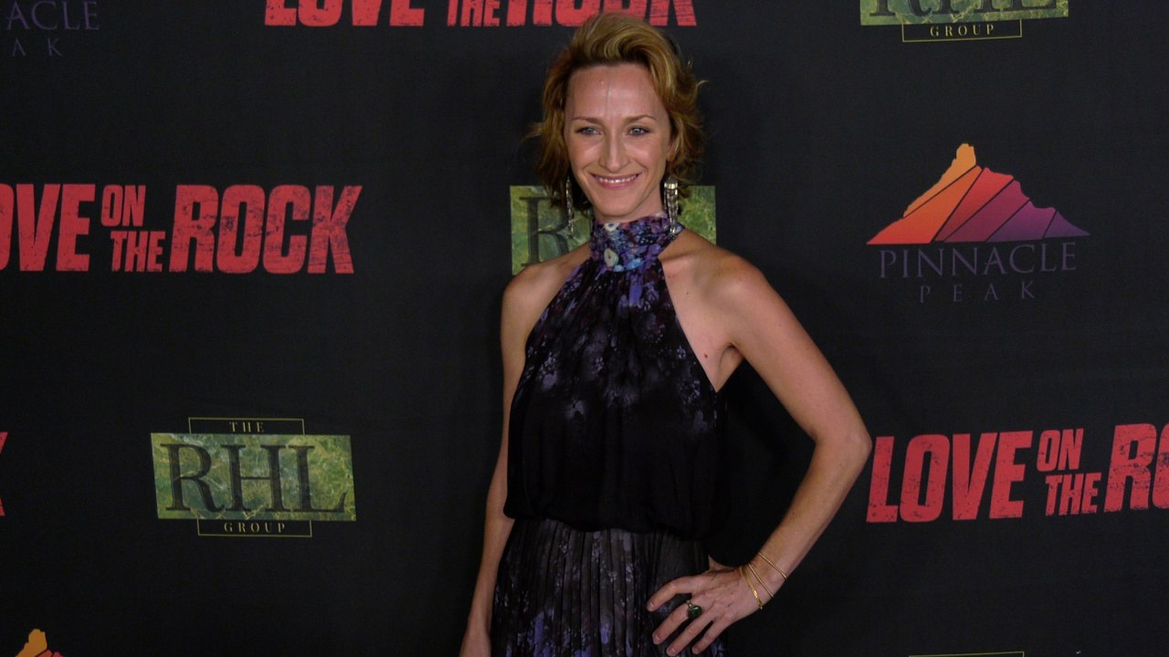Sarah Flannery attends the "Love on the Rock" Red Carpet Premiere in Los Angeles