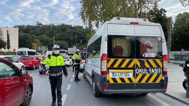 İstanbul’da okul servislerine yönelik denetim