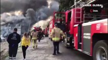 Avcılar'da geri dönüşüm tesisinde yangın