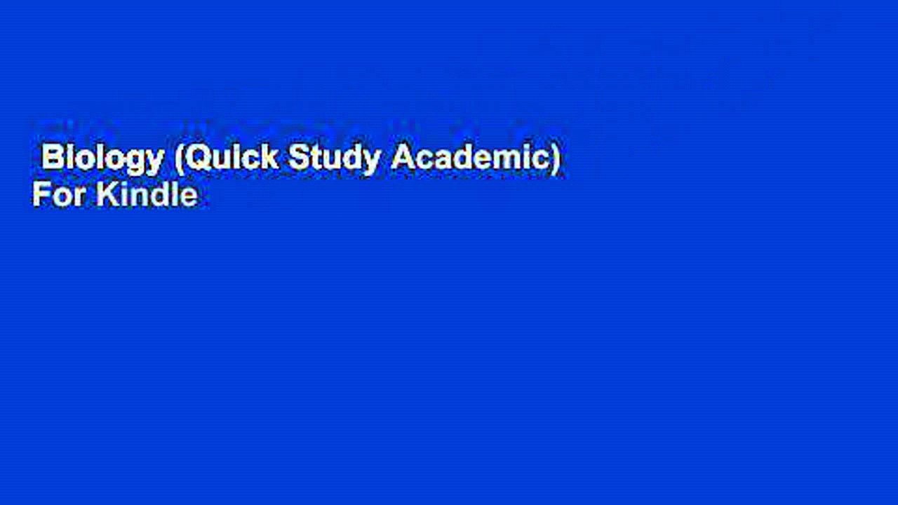 Biology (Quick Study Academic)  For Kindle