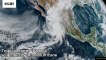 Hurricane "Pamela" hits Mexico, bringing strong winds and heavy rain.