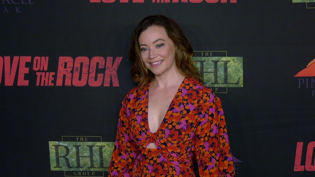 Colleen Foy attends the Love on the Rock Red Carpet Premiere in Los Angeles