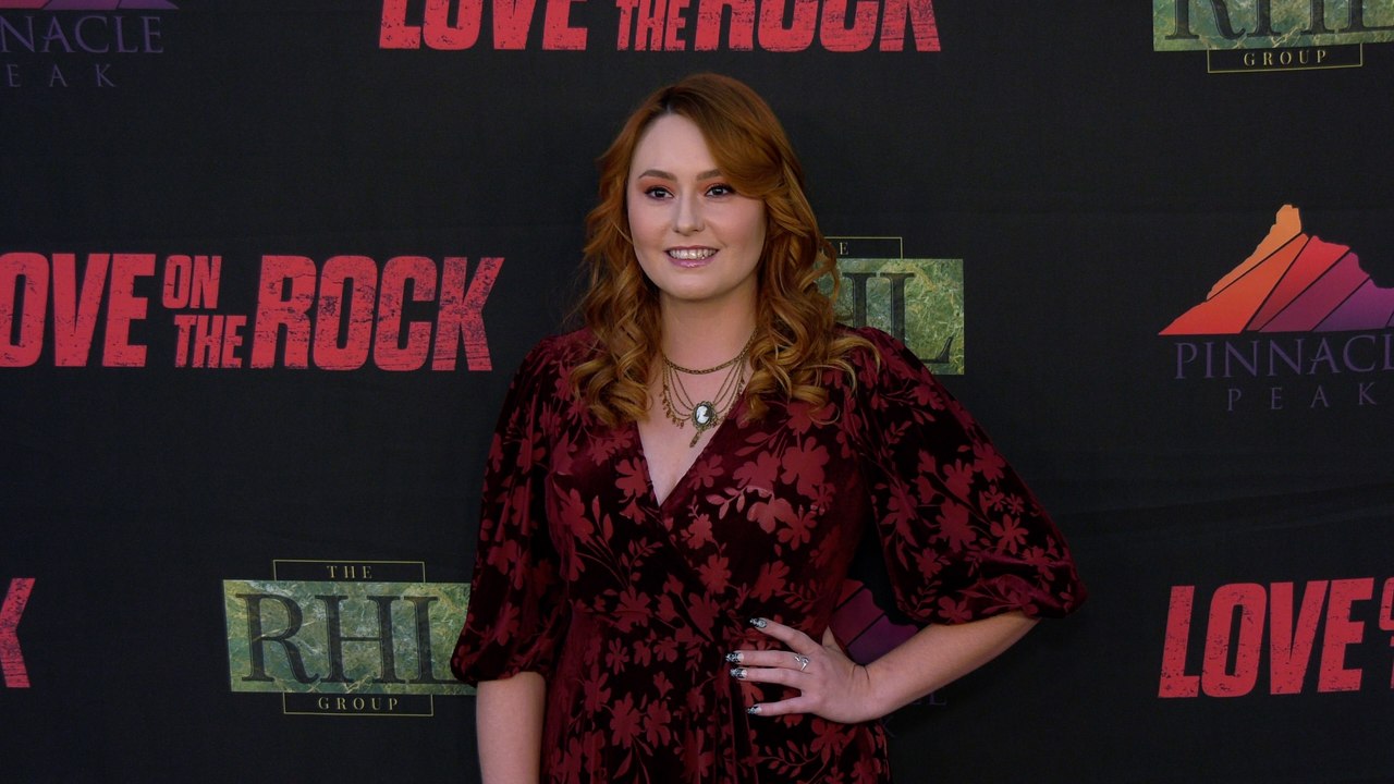 Jillian Clare attends the "Love on the Rock" Red Carpet Premiere in Los Angeles