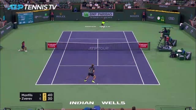 Indian Wells - Monfils impuissant face à Zverev