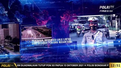 Live Siang Pantauan Arus Lalu Lintas NTMC Polri (14/10/2021)