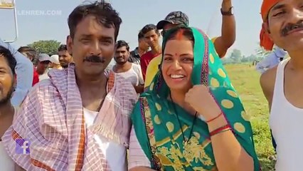 निरहुआ -आम्रपाली की फ़िल्म 'फसल' के सेट पर कलाकारों का शानदार इंटरव्यू