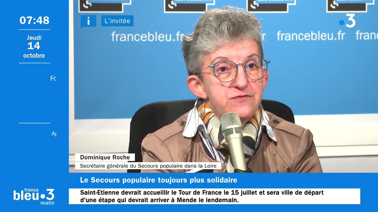 Dominique Roche, secrétaire générale du Secours populaire  de la Loire