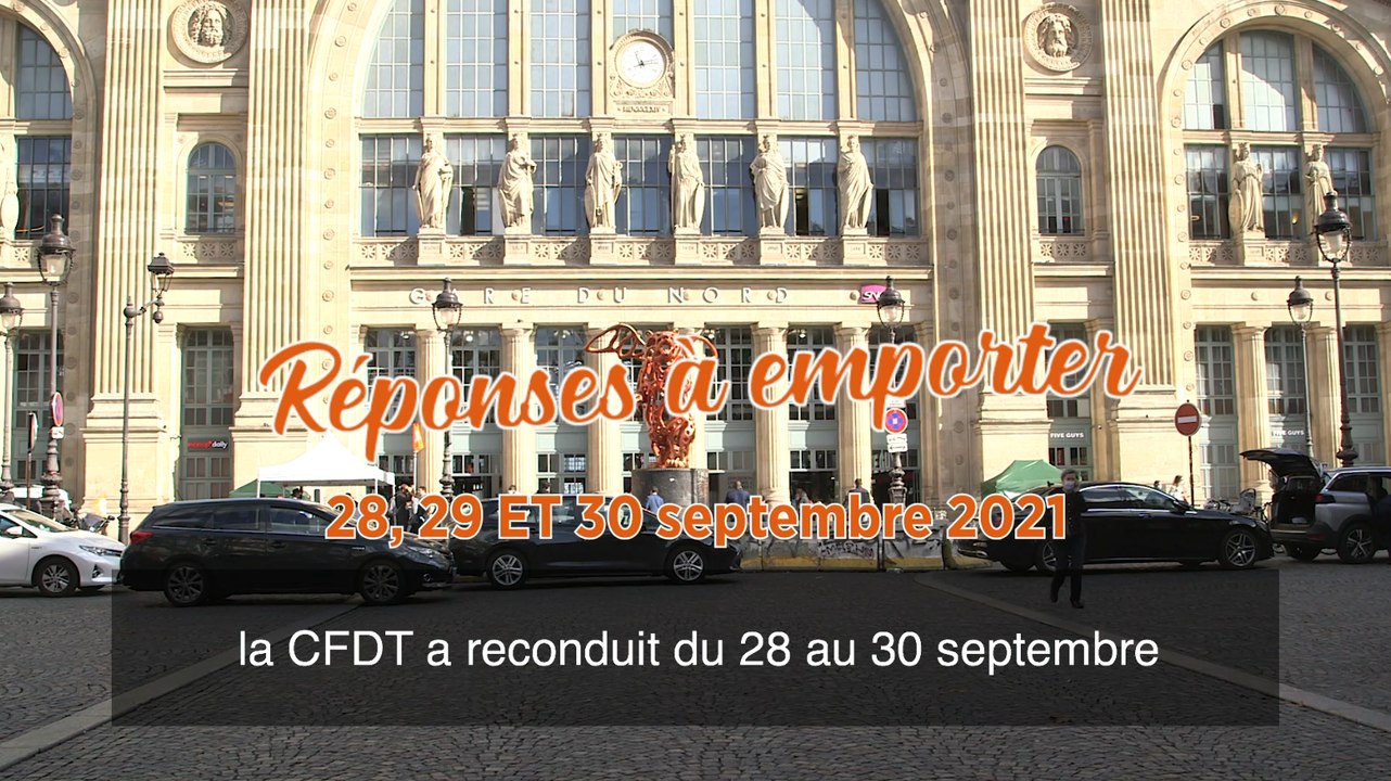 Réponses à emporter - 28, 29 et 30 septembre 2021