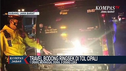 Laka Tol Cipali, Travel Bodong Sundul Truk