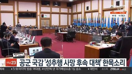 공군 국감 '성추행 사망 후속 대책' 한목소리