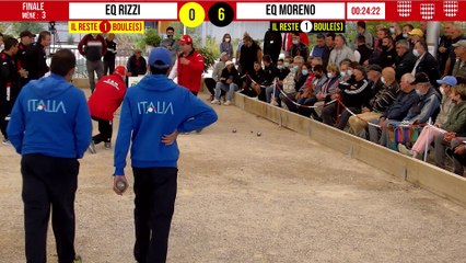 La surprise Catalan pour cette finale ITALIE vs Eq MORENO : International à pétanque de Monaco - 10 octobre 2021