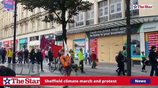 Sheffield climate march and protest Thursday October 14th 2021