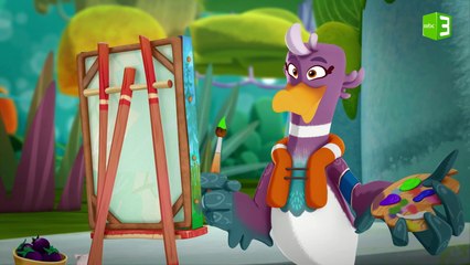 السنجاب يريد الظهور في اللوحة ولكن..