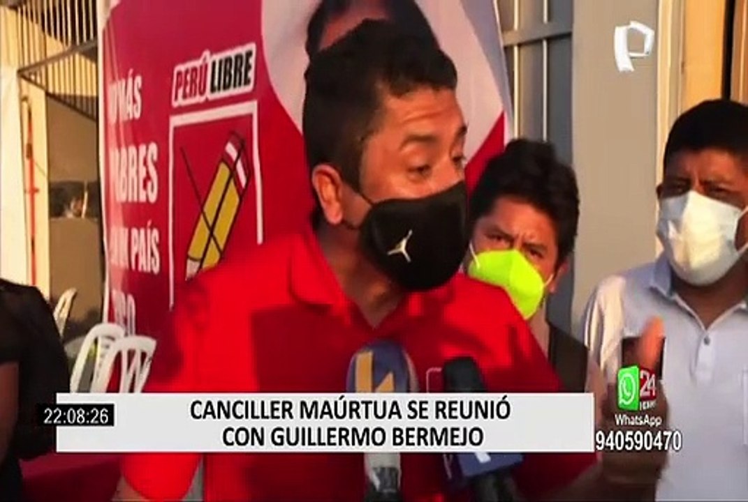 Congresista Guillermo Bermejo aseguró que reunión con Maúrtua fue protocolar