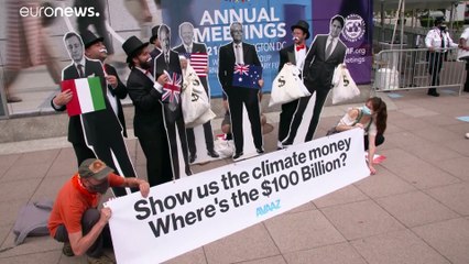 فيديو: نشطاء "آفاز" يطالبون وزراء مالية مجموعة الـ20 بالإيفاء بالتزاماتهم لحماية المناخ