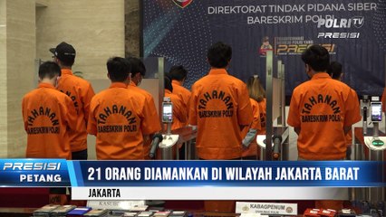 Bareskrim Polri Amankan 21 Orang Kasus Ilegal akses & Perjudian