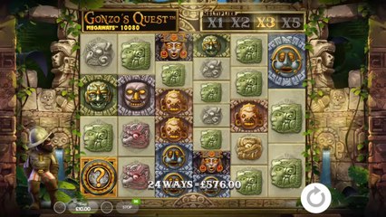 Gonzo's Quest Megaways | Super Win | Demo Play | Red Tiger Gaming