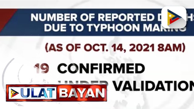 NDRRMC: Bilang ng kumpirmadong namatay sa pananalasa ng bagyong #MaringPH, 19 na