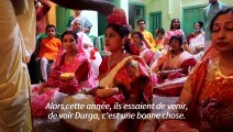 Inde : les hindous fêtent le Durga Puja malgré le Covid