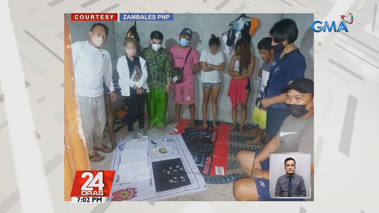 Apat na suspect na naaktuhan sa umano'y drug den, arestado | 24 Oras