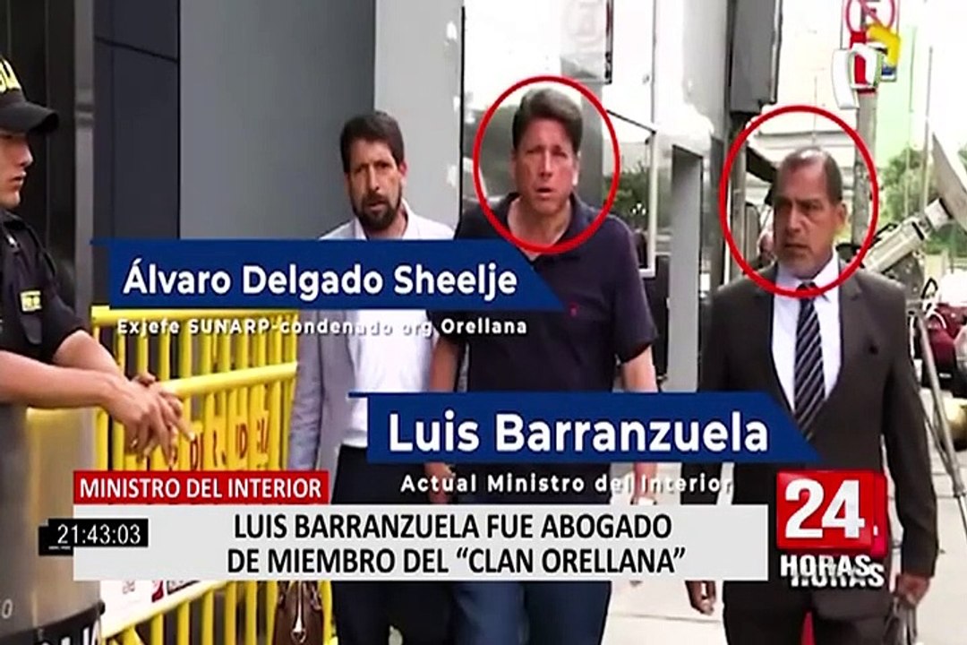 Luis Barranzuela fue abogado de miembro del "Clan Orellana"
