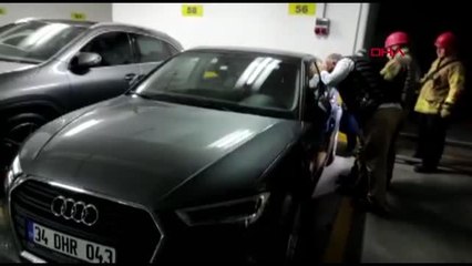 ESENLER'DE OTOMOBİLDE KİLİTLİ KALAN 1 YAŞINDAKİ NEDİM'İ İTFAİYE KURTARDI