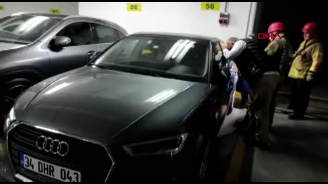 ESENLER'DE OTOMOBİLDE KİLİTLİ KALAN 1 YAŞINDAKİ NEDİM'İ İTFAİYE KURTARDI