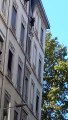 Sauvetage spectaculaire au 5e étage d'un immeuble en feu (Lyon)