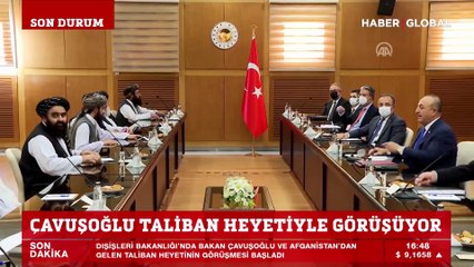 Son dakika! Taliban heyeti ile görüşme başladı