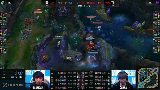 T1 Canna détruit toute l'équipe des 100 Thieves en un ultimate !
