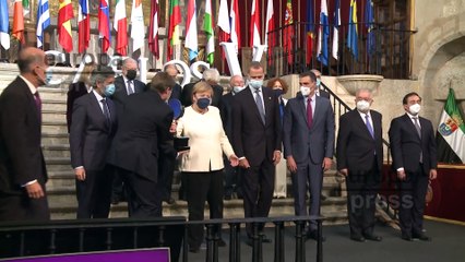 Acto de entrega del Premio Carlos V a Angela Merkel